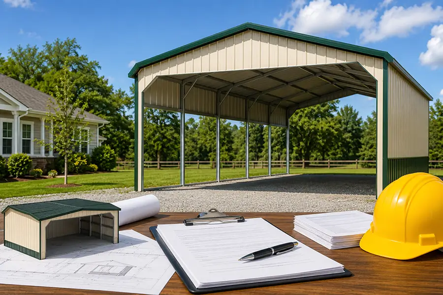 Featured image for “Metal Carport Permits Made Easy: Homeowner’s Guide”