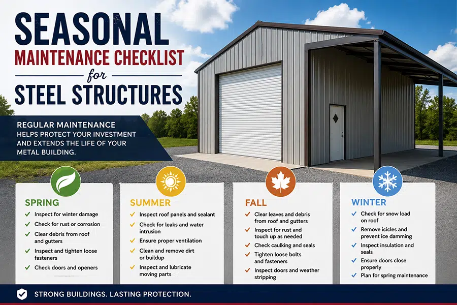 Featured image for “Steel Structure Seasonal Maintenance”